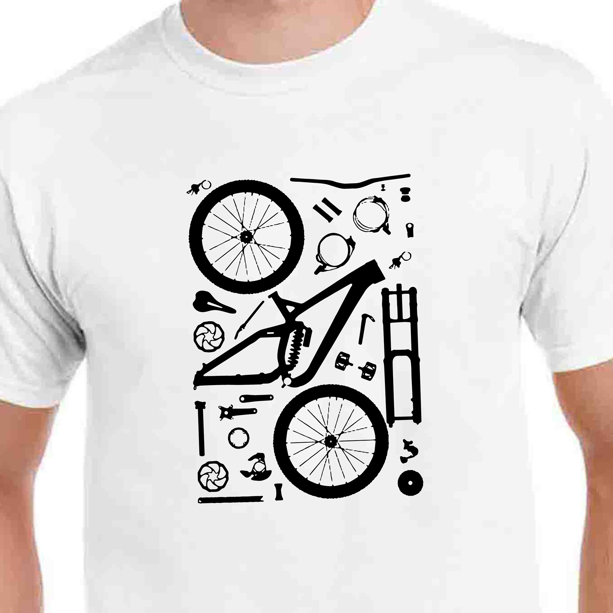 E-shop Tričko Cyklo súčiastky, XL