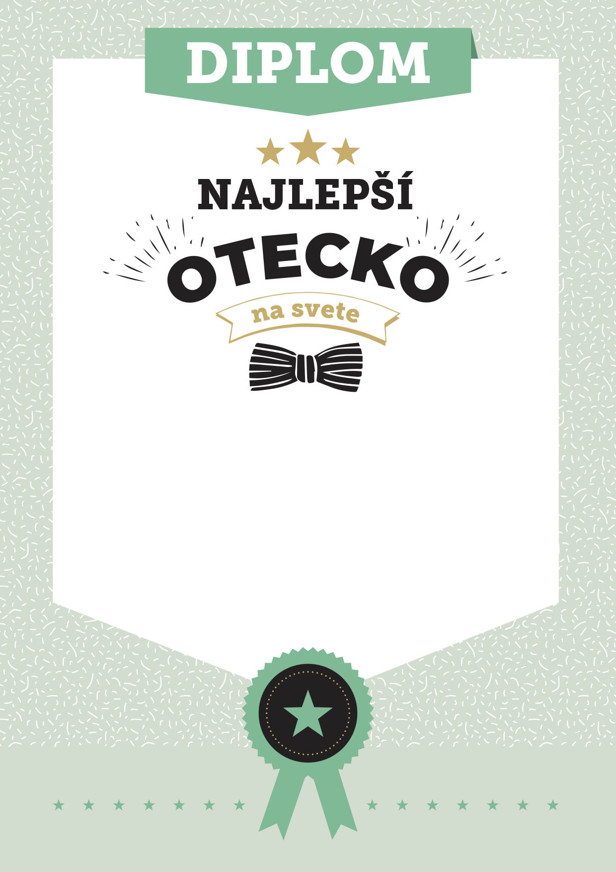 Diplom Najlepší otecko na svete, Diplom najlepší otecko na svete