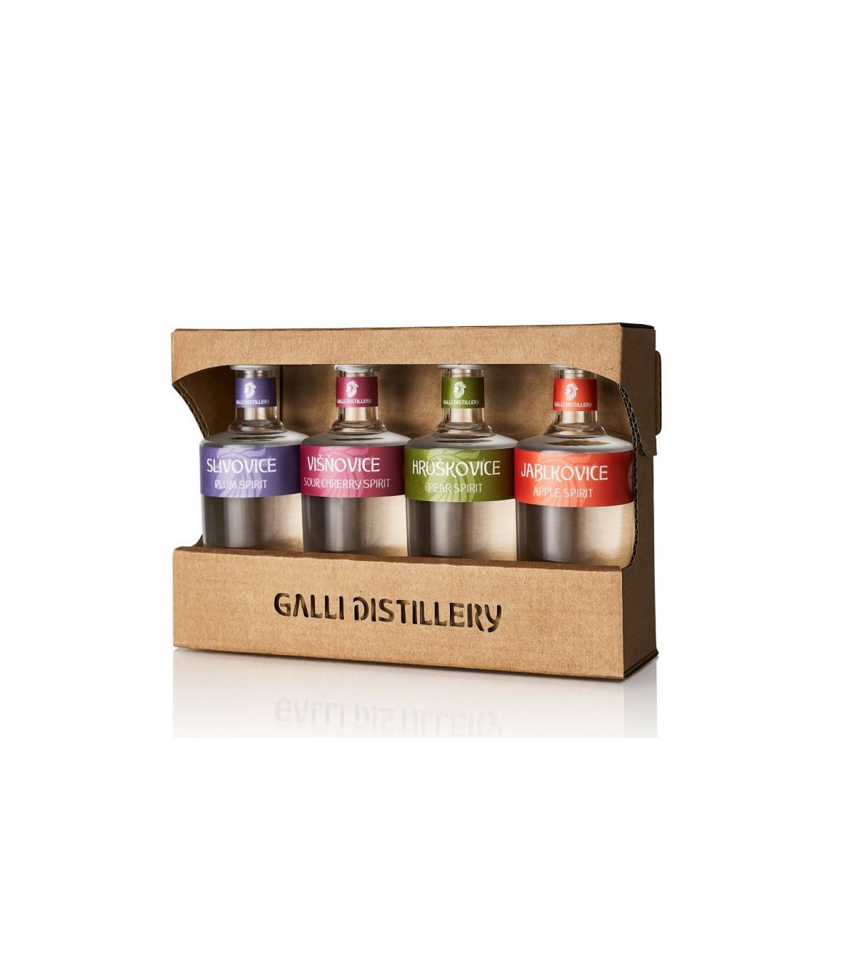 Degustační sada ovocných destilátů 4x 50 ml