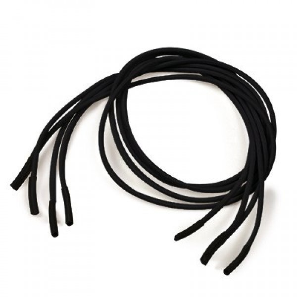 E-shop Šnúrky do topánok pre seniorov - elastické, Černé