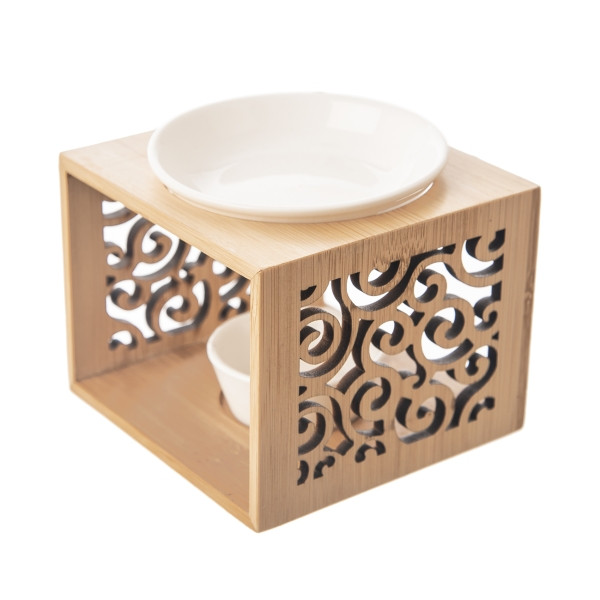 E-shop Elegantná aromalampa s bambusom
