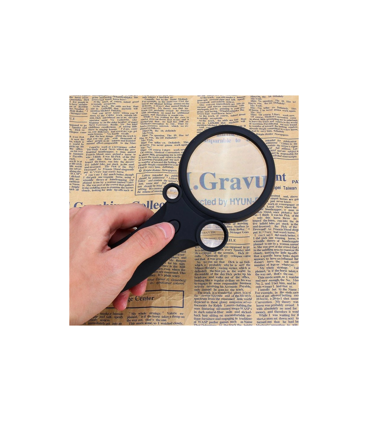 Lupa na čtení s LED a UV osvětlením