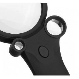 Lupa na čtení s LED a UV osvětlením