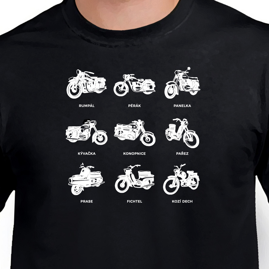 Tričko Nezabudnuteľné motorky, M