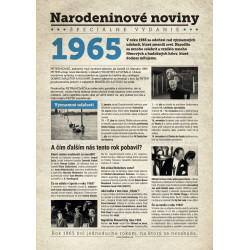 Narodeninové noviny 1965 s vlastným textom a fotografiou