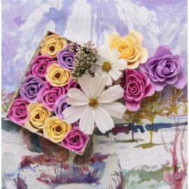 Mýdlové květiny v dárkovém balení