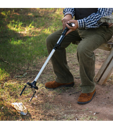Teleskopická palica s LED, alarmom a podávačom predmetov