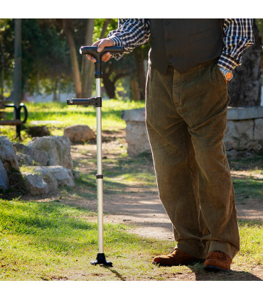 Teleskopická palica s LED, alarmom a podávačom predmetov