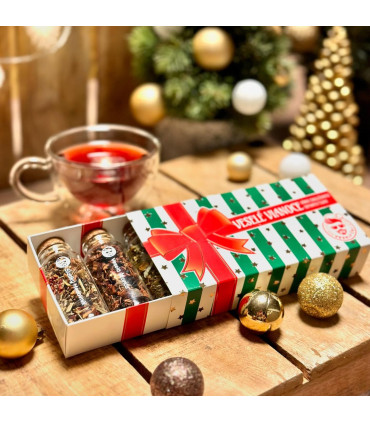 Vianočný šuplíček – darčeková sada sypaných čajov pre babičku a dedka | Babičkárstvo.sk