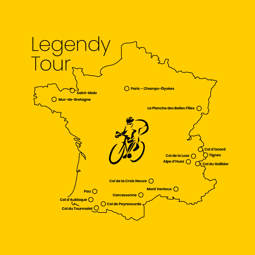 Tričko Ikonická Tour de France, M