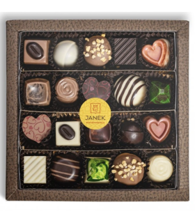 Darčeková kazeta čokoládových praliniek a lanýžiek