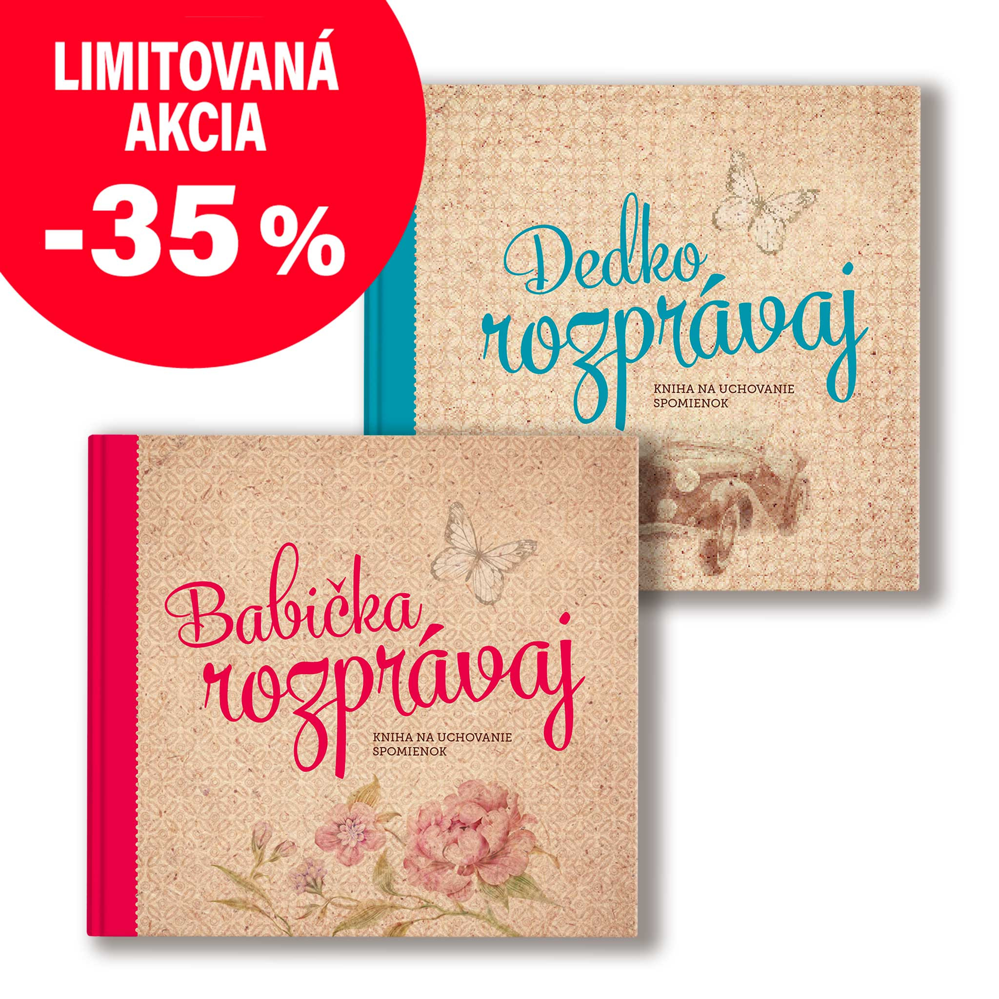 Darčeková súprava kníh Babička, rozprávaj a Dedko, rozprávaj