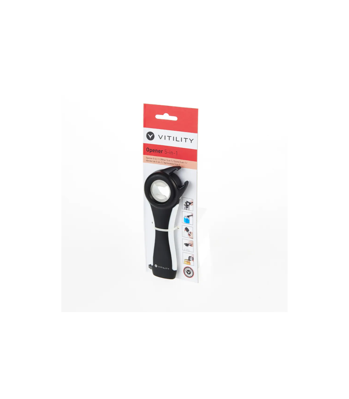 Praktický otvárač skleníc a fliaš