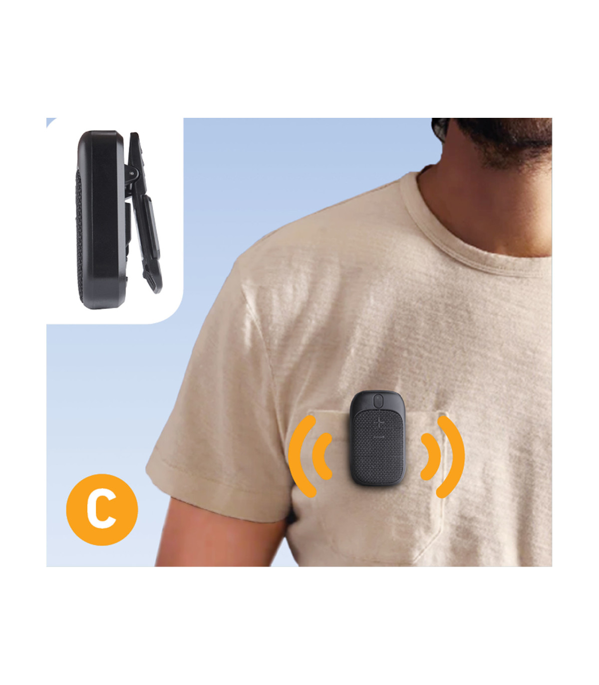 Bluetooth reproduktor/handsfree s magnetom alebo klipom